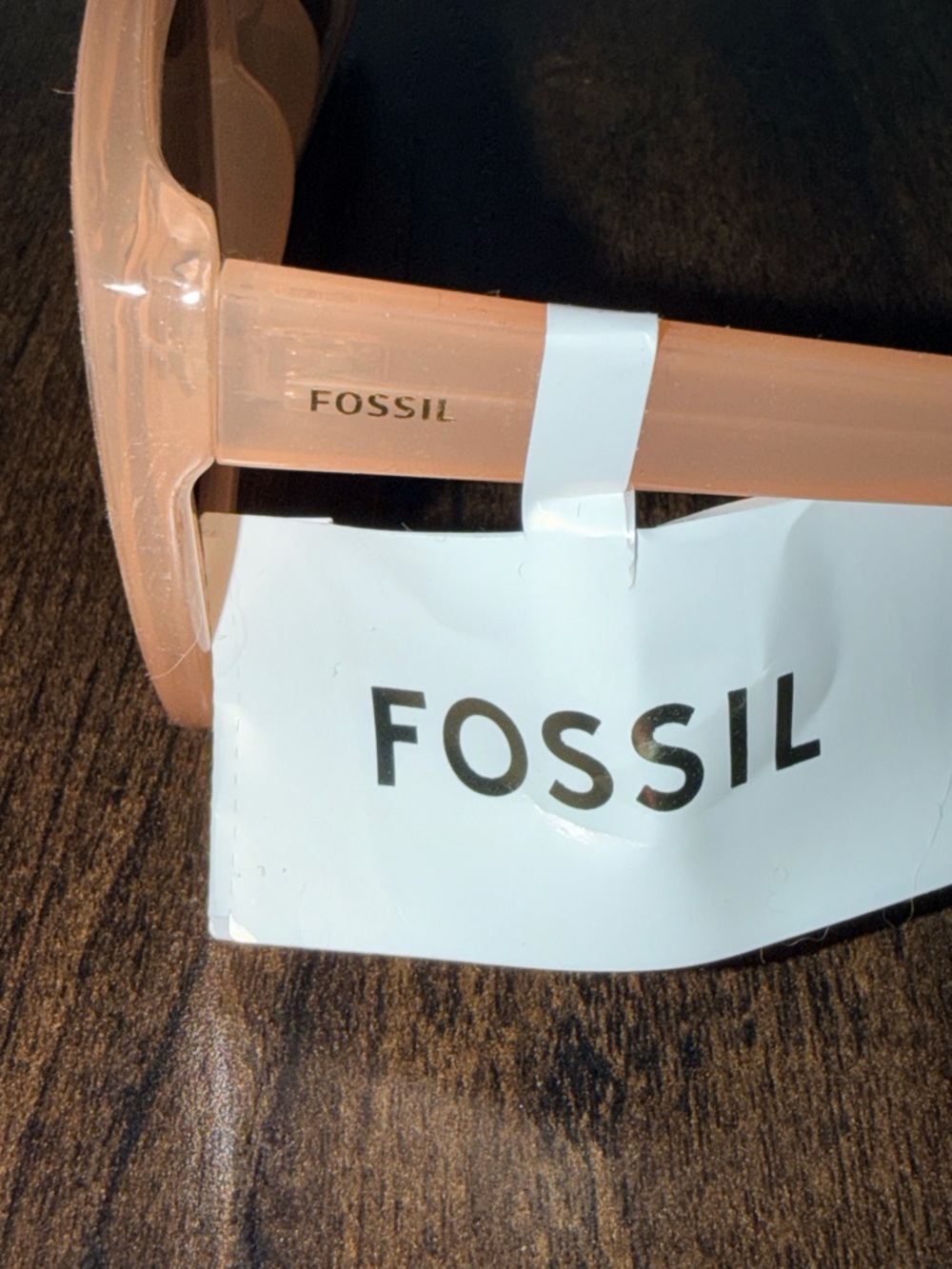 NEW Fossil FW223 Oversize Butterfly Sunglasses Milky Nude Pink - Picture 6 of 6
